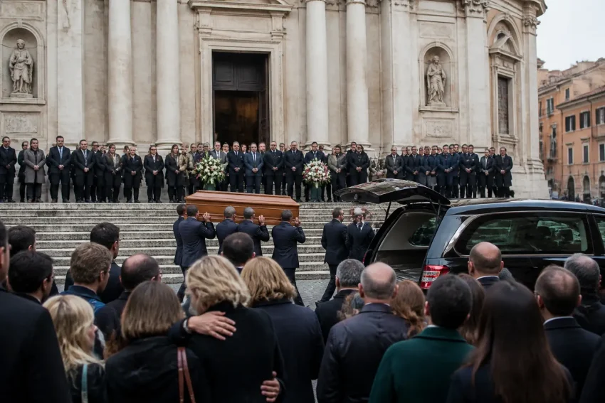 A Roma i funerali di Luigi Cavallari, il commosso addio di Eugenia Roccella