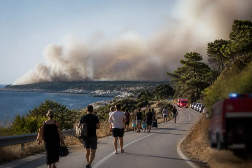 Incendi sul Gargano e in Molise: evacuazioni, strade chiuse e treni bloccati