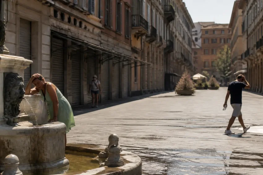 Caldo record in Italia: 25 città in bollino rosso, allerta massima entro giovedì per tutte le 27 monitorate