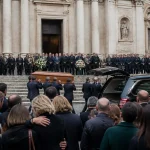 A Roma i funerali di Luigi Cavallari, il commosso addio di Eugenia Roccella